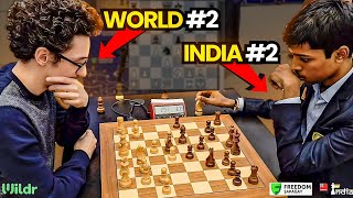 Fabiano Caruana vs R Praggnanandhaa  An Insane Endgame  World Blitz 2023 [upl. by Ramyar]