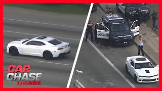 Raw Police Chase Suspects rob GameStop attempt to flee in Scream masks  Car Chase Channel [upl. by Quenby35]