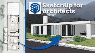 SketchUp for Complete Beginners 2D Floor Plan to 3D Model [upl. by Sutton293]