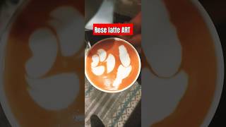 How to practice a latte art tutorial rose latteart and please guys subscribe my channel coffee [upl. by Lari]