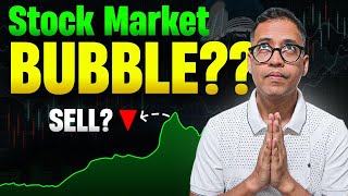 Stock Market in Bubble Time to EXIT Or REMAIN Invested Rahul Jain Analysis stockmarket [upl. by Alyal]