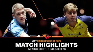 Anton Kallberg vs Truls Moregard  MS R16  WTT Finals Fukuoka 2024 [upl. by Richlad]