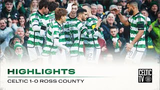 Match Highlights  Celtic 10 Ross County  The Hoops get a crucial three points at home [upl. by Atile]