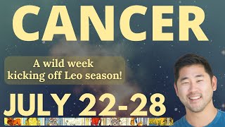 Cancer  RARE SPREAD I DID NOT SEE COMING🎺 🌠July 2228 Tarot Horoscope ♋️ [upl. by Unni]