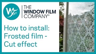 Frosted Glass Effect Window Film Pattern Video Fitting Instructions [upl. by Aymer]