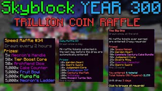 Skyblocks TRILLION coin raffle Year 300 Celebration [upl. by Mossberg]