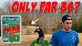 I Changed The Hardest Disc Golf Course Into All Par Threes [upl. by Lunnete]