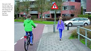 Woordenschat  Wat zie je op straat stoep fietspad zebrapad verkeersbord [upl. by Marielle475]