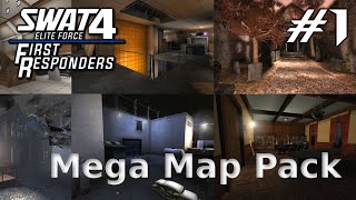 SWAT 4 COOP Mega Map Pack v30 SP Showcase part 1  First Responders mod [upl. by Nodaj]