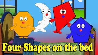 The Shapes  VIVASHAPES  Jumping On The Bed Four Shapes Jumping On The Bed videos for kids [upl. by Getter164]