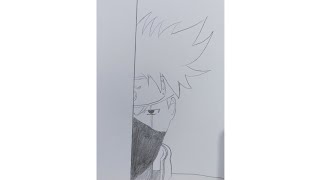 Easy kakashi drawing for beginnershow to draw kakashi half face easy step by stepdraw kakashi [upl. by Aneeb]