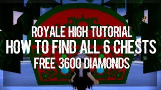 Royale High  HOW TO FIND ALL 6 CHESTS IN THE NEW CHRISTMAS UPDATE Tutorial Read Pinned Comment [upl. by Orazio85]