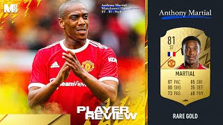 FIFA 22 MARTIAL REVIEW  81 MARTIAL PLAYER REVIEW  FIFA 22 ULTIMATE TEAM [upl. by Gabrielson]