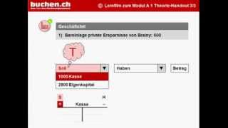 Modul A1  3 » Buchung Journal Hauptbuch [upl. by Jacobo457]