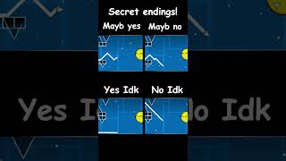 Do You Love YOU Secret endings 🍰 Geometry Dash 22 GD geometrydash shorts [upl. by Marya917]