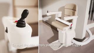 Handicare Freecurve Curved Stairlift [upl. by Ecyned]