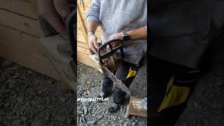 How to refuel a chainsaw  Crafty Lab Homestead Stihl Chainsaw refueling [upl. by Kingsly349]