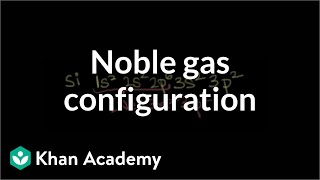 Noble gas configuration  Electronic structure of atoms  Chemistry  Khan Academy [upl. by Hephzibah533]