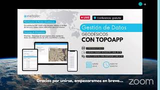 Gestión de Datos Geodésicos TOPOAPP Mettatec [upl. by Enaitsirhc392]