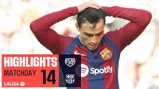 RAYO VALLECANO  FC BARCELONA 11 RESUMEN  El FC Barcelona no puede en Vallecas [upl. by Brook]