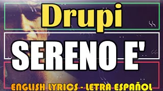 SERENO È  Drupi  1974 Letra Español English Lyrics Testo italiano [upl. by Olivie]