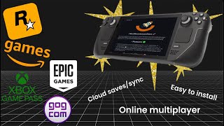 The BEST way to play Epic Games GOG and so much more on the Steam Deck  NonSteamLauchers [upl. by Earal]