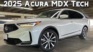 2025 Acura MDX Technology Package Review  New Features New Touchscreen Same Practicality [upl. by Ekyt]