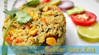 Butter Corn Rice  Sweet Corn polau  Corn Fried rice  How to make corn polau [upl. by Nath]