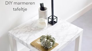 DIY 2 Marmeren bijzettafel [upl. by Hole516]