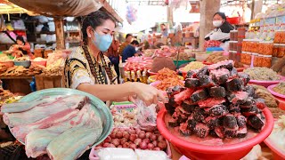 Yummy pangasius fish stew popularjuicy beef recipe and grill cat fish eat sour fruit  Sros cooking [upl. by Sadiras]