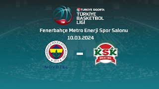 Fenerbahçe Koleji Novotel – Bornova Belediyesi Karşıyaka Türkiye Sigorta TBL 28Hafta [upl. by Rafaj696]