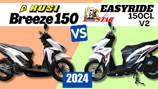 Rusi Breeze 150 vs Motorstar Easy Ride 150 CL v2  Side by Side Comparison  Specs amp Price  2024 [upl. by Lussier719]