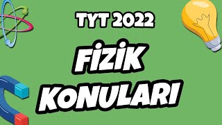 TYT 2022 Fizik Konuları Neler hedefekoş [upl. by Gnuoy]