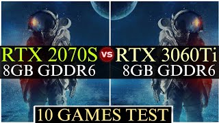 RTX 2070 Super vs RTX 3060 Ti  10 Games Test  How Big Difference [upl. by Trinatte]