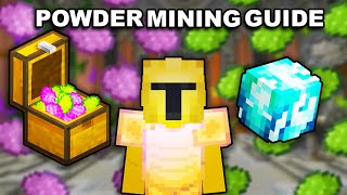 BEST WAY TO FARM Mithril and Gemstone Powder Guide  Hypixel Skyblock [upl. by Mareld]