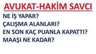 HakimSavcı Ne İş Yapar Maaşı Çalışma Koşulları [upl. by Lorri]