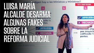 Luisa María Alcalde desarma algunas fakes sobre la Reforma Judicial [upl. by Linsk]