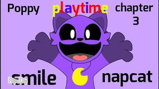 Smile meme animation ll Flipaclip ll Poppy playtime chapter 3 ll cat nap [upl. by Cyrano872]