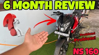 Ownership Review of Ns 160 🤮 6 Months Review 2000  Kilometres  Bajaj Pulsar Ns 160 [upl. by Imeka]