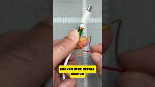 How to repair broken wire 🪢👍lifetips shorts [upl. by Innek]