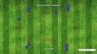 Drill WarmUp Phase – Passing with Coordination U9 and Up [upl. by Kirbee682]