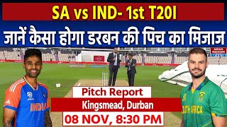 South Africa vs India Durban Kingsmead Pitch Report  Durban Pitch Report  1st T20I Match [upl. by Lemire]