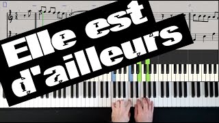 🎹 Elle est dailleurs P Bachelet piano [upl. by Ora]