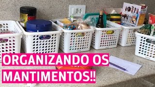 COMO ORGANIZO MINHA DISPENSA  ARMÁRIO DE MANTIMENTOS [upl. by Aryahay]