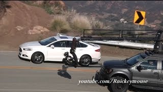 Tanner Foust on Mulholland w Ford Raptor Camera Truck 1132013 [upl. by Hcra367]