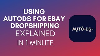 How To Use AutoDS For Ebay Dropshipping 2024 [upl. by Elyac]