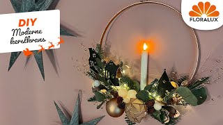 Floralux DIY Een moderne kerstkrans [upl. by Tubb]