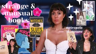 strange amp unusual books  metropolis bookshop reading weird books vlog [upl. by Helbonna]