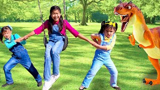 Jannie and Friends Play Outside and Have Fun at the Park and Playground for Kids [upl. by Hanforrd]