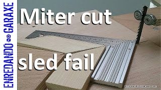 Jigsaw table miter cut sled fail [upl. by Charleton]